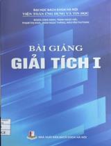 Bài giảng giải tích I / Đoàn Công Định, Trịnh Ngọc Hải, Phạm Thị Hoài, Trần Ngọc Thăng, …