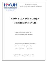 Website bán sách / Dương Trung Hưng; Người hướng dẫn Tô Oai Hùng