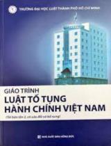 Giáo trình luật tố tụng hành chính Việt Nam