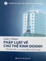 Giáo trình pháp luật về chủ thể kinh doanh / Bùi Xuân Hải (chủ biên)