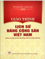 Giáo trình Lịch sử Đảng Cộng sản Việt Nam : Dành cho bậc đại học hệ không chuyên lý luận chính trị