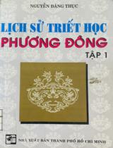 Lịch sử Triết học phương đông tập 1 / Nguyễn Đăng Thục