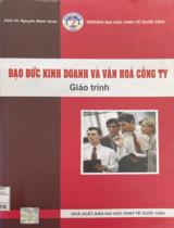 Giáo trình Đạo đức kinh doanh và văn hóa công ty / Nguyễn Mạnh Quân