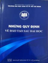 Những quy định về đào tạo sau đại học / Trường Đại học Kinh tế TP. Hồ Chí Minh