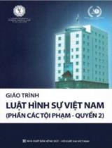 Giáo trình luật hình sự Việt Nam (Phần các tội phạm - Quyển 2)