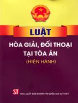 Luật hòa giải, đối thoại tại tòa án (hiện hành)