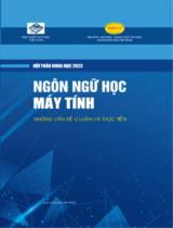 Ngôn ngữ học máy tính: Những vấn đề lý luận và thực tiễn ( kỷ yếu hội thảo khoa học ) / Trường ĐH Ngoại Ngữ - Tin Học TP.HCM